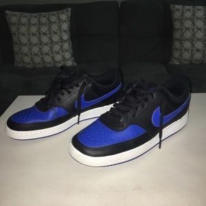 Black N Blue Nike Lows